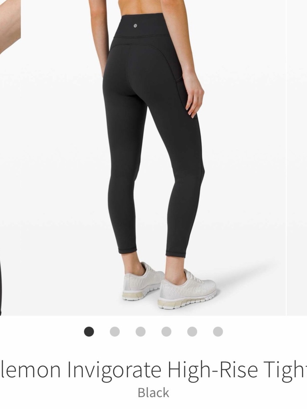 lululemon black high-rise leggings 25”